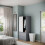 URBN Living (Grey Carcass with White Doors) 2 Sliding Doors Wardrobe 2 Drawer Clothes Cupboard 6