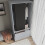 URBN Living (Grey Carcass with Black Doors) 2 Sliding Doors Wardrobe 2 Drawer Clothes Cupboard 4