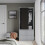 URBN Living (Grey Carcass with Black Doors) 2 Sliding Doors Wardrobe 2 Drawer Clothes Cupboard 5