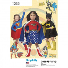 Simplicity Sewing Pattern 1035 Kids A (3-4-5-6-7-8) Costumes
