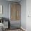 URBN Living (Grey Carcass with Oak Doors) 2 Sliding Doors Wardrobe 2 Drawer Clothes Cupboard 1