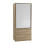 URBN Living (Oak Carcass with White Doors) 2 Sliding Doors Wardrobe 2 Drawer Clothes Cupboard 3