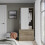 URBN Living (Oak Carcass with White Doors) 2 Sliding Doors Wardrobe 2 Drawer Clothes Cupboard 5