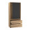 URBN Living (Oak Carcass with Black Doors) 2 Sliding Doors Wardrobe 2 Drawer Clothes Cupboard 3