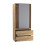 URBN Living (Oak Carcass with Grey Doors) 2 Sliding Doors Wardrobe 2 Drawer Clothes Cupboard 4