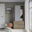 URBN Living (Oak Carcass with Grey Doors) 2 Sliding Doors Wardrobe 2 Drawer Clothes Cupboard 6