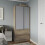 URBN Living (Oak Carcass with Grey Doors) 2 Sliding Doors Wardrobe 2 Drawer Clothes Cupboard 1