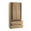 URBN Living (Oak Carcass with Oak Doors) 2 Sliding Doors Wardrobe 2 Drawer Clothes Cupboard 4
