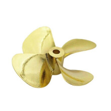 (55mm Right Hand)Metal Propeller 4-Blades 4mm Shaft 55mm 60mm Prop fr RC Boat Fishing Boat Marine
