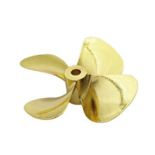 (60mm Right Hand)Metal Propeller 4-Blades 4mm Shaft 55mm 60mm Prop fr RC Boat Fishing Boat Marine
