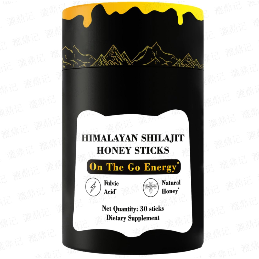 Mamtakon Gold Mamta Pure Himalayan Shilajit Resin - 30 Count, High Potency Grade, Individually Wrapped Honey Sticks