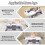 Foldable Baby Bath Tub Ergonomic with Temperature & Cushion Bath Pad + Bath Net 5