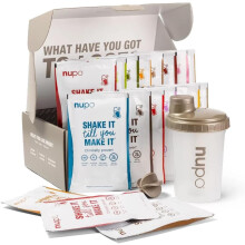 NUPO Diet Taster Pack I Clinically Proven Total Meal Replacement for Weight Management I 1 x Shaker, 8 x Diet Shakes, 3 x Soups, 7 x Meals I