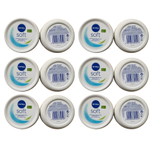 6 x 200ml NIVEA Soft Moisturising Cream - Vitamin E & Jojoba for Face, Body & Hands
