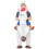 Costume de cheval gonflable blanc-Bon 4