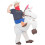 Costume de cheval gonflable blanc-Bon 1