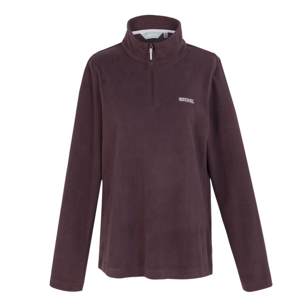 (12, Deep Plum) Regatta Great Outdoors Womens/Ladies Sweetheart 1/4 Zip Fleece Top
