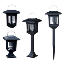 (Solar insecticide lamp) Solar Square Mosquito Killing Lamp Outdoor Courtyard Floor Plug-in Electric Shock Insect Killing Lamp Purple Light Mosquito Repellent Villa Floor Lamp