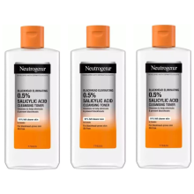 3 x 200ml Neutrogena Blackhead Eliminating Cleansing Toner