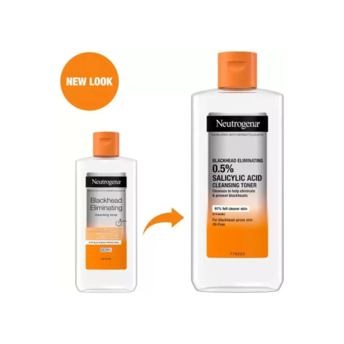 Neutrogena 3 x 200ml Neutrogena Blackhead Eliminating Cleansing Toner 2