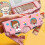 Multifunction Pencil Case, Pencil Box with 3 Compartments for Students - Cartoon Pattern 4