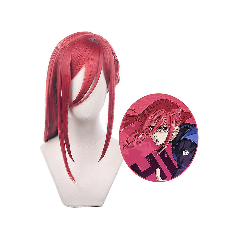 Anime Blue Lock Hyoma Chigiri Cosplay Wig Red Hair Heat-resistant Hair Wigs