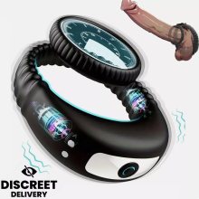 10 Speed Rechargeable Vibrating Silicone Penis Cock Ring for Men