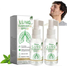 (2pcs)Lung Cleansing Spray, 30ML Advanced Lung Cleansing Spray, Lung Spray, Herbal Lung Cleansing Spray, Powerful Lung Support, Daily Use