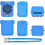 (Blue)Bitzee Case Compatible with Bitzee Interactive Digital Pet,Bitzee Accessories,Bitzee Silicone Carrying Case for Bitzee Digital Pet 4