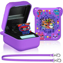 (Purple)Bitzee Case Compatible with Bitzee Interactive Digital Pet,Bitzee Accessories,Bitzee Silicone Carrying Case for Bitzee Digital Pet