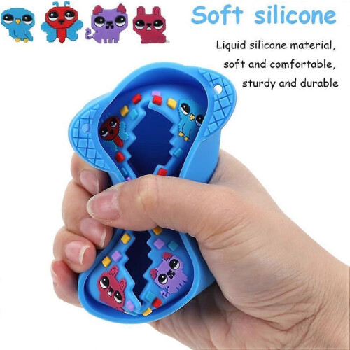 (Blue)Bitzee Case Compatible with Bitzee Interactive Digital Pet,Bitzee Accessories,Bitzee Silicone Carrying Case for Bitzee Digital Pet 2