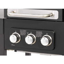 CosmoGrill Hybrid 4 Burner Barbecue DUO Dual Fuel BBQ 3+1 Gas Grill & Charcoal Smoker BBQ Grill, Built-in Thermometer, Warming Rack