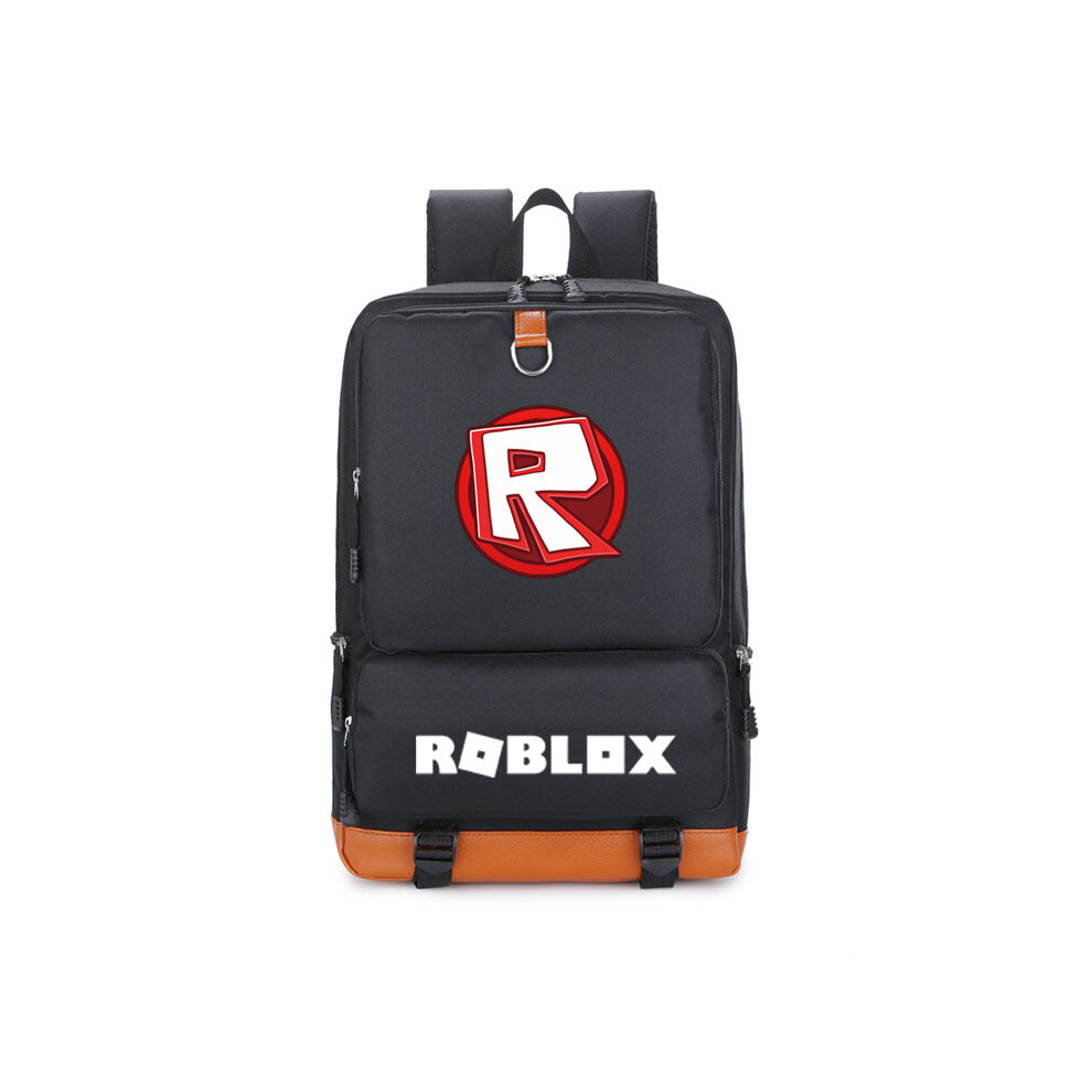 (#9 Black-R) Kids Backpack Roblox School Bag Students Boys Travelbag Handbags Bookbag