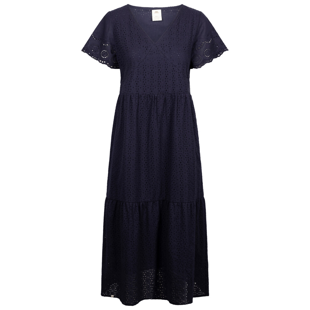 (12, Navy) Trespass Womens Casual Midi Dress Eileen