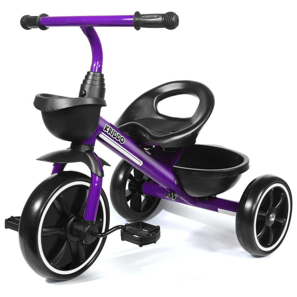 KRIDDO Kids Tricycles Age 24 Month to 5 Years, Toddler Kids Trike for 2.5 to 5 Year Old, Gift Toddler Tricycles for 2-4 Year Olds, Trikes for Toddlers-image-OPC-PGJN298-NEW