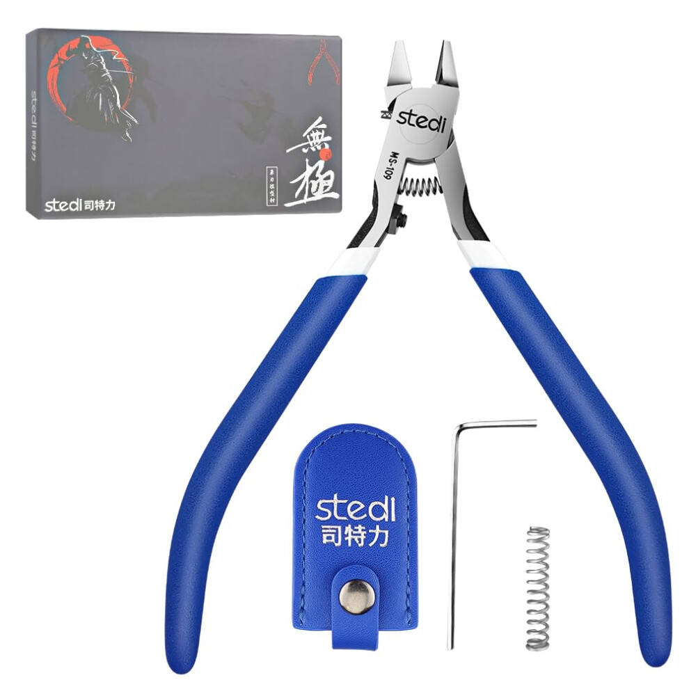 Stedi Model Nipper, With Ultra-Thin Single-Edge And Blade Case Plastic Model Tools For Gundam Repairing Plastic Model And Fixing, Blue 5051218441739