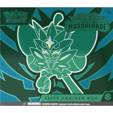 Pok?mon TCG: Scarlet & Violet?Twilight Masquerade Elite Trainer Box (1 Full-Art Teal Mask Ogerpon Promo Card, 9 Boosters & Premium Accessories)