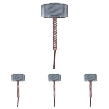 Rubies Official Child's Marvel Avengers Assemble Thor Hammer, One Size, Multi-Coloured (Pack of 4)