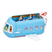 Bluey 3-in-1 Transforming Plane Playset, Transforms From A Plane To A Resort and a Boat! Opens Up To Expand Out To A 27 Inch/ 70cm Wide Holiday Vacati