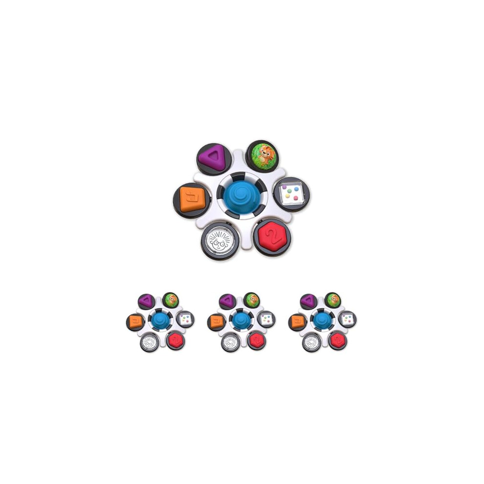 Baby Einstein Curiosity Clutch Fidget Sensory Toy And Pop It Rattle, Bpa Free Infant Teether, Age 3 Months+ (Pack Of 4)