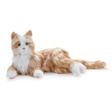 Ageless Innovation Joy For All Interactive Pet Cat - Lifelike & Realistic Companion with Soft Fur and Soothing Purrs, No Assembly Required - Orange Ta