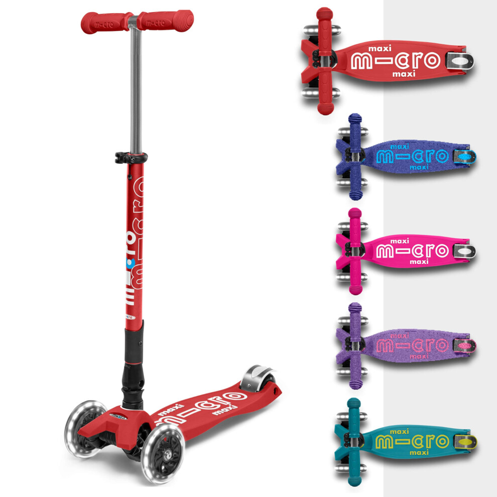 Photos - Scooter Micro  | Maxi  Deluxe Foldable Children's Scooter | Big Wheels | Handlebar Adjustable | 5-12yrs | Boys & Girls 