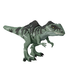 Mattel Jurassic World - Strike 'n Roar Giant Dino Giganotosaurus Toy Figure, Movable with Roar and Snap Response, with AR Function, Toy for Children f