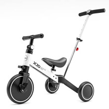XJD 4 in 1 Kids Tricycles for 1-3 Years Old Boys Girls Kids Balance Bike with Parent Handle Putter Toddler Trike for Baby with Adjustable Seat and Det