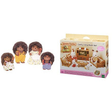 Sylvanian Families Hedgehog Family & Comfy Living Room Set