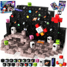 ToyUnited Magnetic Blocks-100PCS Magnetic Building Blocks Stacking Cubes Tiles, Space Construction Toys STEM Sensory Toys for Toddlers Kids Boys Girls