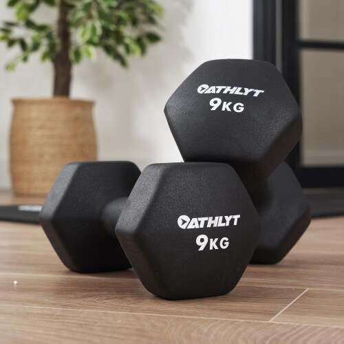 Athlyt - Neoprene Dumbbells - 2 x 9 kg 2