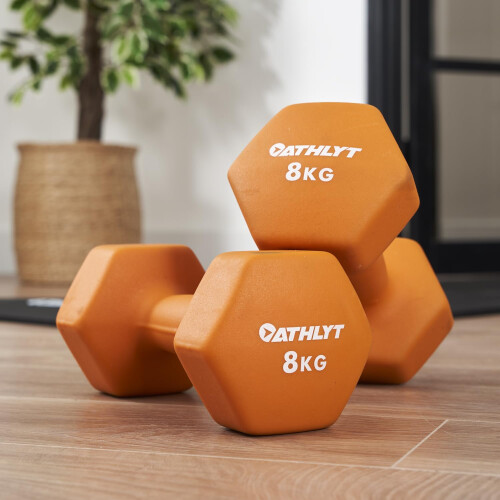 Athlyt - Neoprene Dumbbells - 2 x 8 kg 2