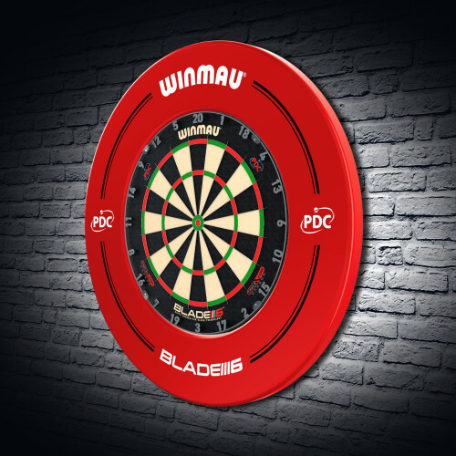 winmau WINMAU Dartboard Surrounds (PDC Red) 2