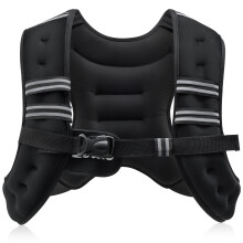 ZELUS Weighted Vest, 9kg Weight Vest with Reflective Stripe for Workout, Strength Training, Running, Fitness, Muscle Building, Weight Loss, Weightlift